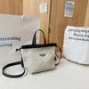 Bolsa Transversal Infantil Casual Simples Estilo Coreano Cor Sólida Logo de Carro Leve Nylon Meninos e Meninas Tendência Cool Mochila para Trabalho ao Ar Livre