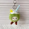 Pingente Fofo de Pelúcia de Coco Boneca Desenho Animado Brinquedo de Fruta Charme de Bolsa Presente Lembrança de Coco de Hainan