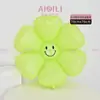 Macaron Margarita Globo de Película de Aluminio Girasol Cara Sonriente Globo Decorativo para Primer Cumpleaños Arreglo de Fiesta de Cumpleaños Globo