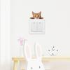 Shangyi SPZ-KG24002 Pegatinas de Pared para Dormitorio de Gato Lindo Decoración de Interruptor Extraíble Venta al por Mayor de Fábrica Pegatinas para Interruptor