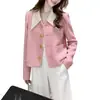 Chaqueta Transfronteriza Estilo Chanel para Mujer, Nuevo Modelo Primavera y Otoño para Figuras Petite, de Moda Este Año, Abrigo Delgado Elegante y de Gama Alta para Otoño