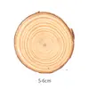 Virutas de madera de tronco anillos anuales bricolaje virutas de madera virutas de madera redondas fondo decorativo pared virutas de madera maciza redondas pequeñas material pintura a mano hecha a mano