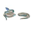 Anillo de apertura de serpiente verde con aceite de gota nuevo 2024 para hombres y mujeres, anillo de serpiente de plata tailandesa de viento europeo y americano, joyería transfronteriza europea y americana