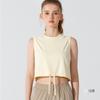 Ropa de Protección Solar de Hilo Original con Sensación a Hielo Transfronteriza para Mujer, Chaleco Deportivo de Yoga Anti-UV, Sin Mangas con Cordón, Estilo Corto para Correr y Fitness