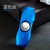Isqueiro Inflável Spinner de Dedo Criativo à Prova de Vento Chama Direta Isqueiro de Cigarro Acessório de Metal Personalizado para Fumar Gadget Moderno e Legal para Homens