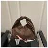 Bolso de Mano Plegable Estilo Nube de Gran Capacidad con Parche de Estampado de Leopardo 2025 Nuevo y Moderno Estilo Ins para Mujer