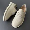 Otoño 2026 Más Vendidos de Moda Versátiles Zapatos Planos de Piel de Vaca con Lazo Frontal para Mujer para Uso Diario, Venta al por Mayor de Comercio Exterior