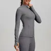 La fábrica de origen proporciona chaquetas personalizadas para ropa de yoga basadas en muestras y dibujos, procesamiento de marca y logotipo ODM/OEM, admite la producción de muestras
