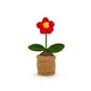 Adornos de Tarjetas Inspiradoras Emocionales de Lana Tejidos a Mano Suculentos de Energía Positiva Maceta de Venta Caliente Transfronteriza Adornos de Cactus