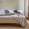 2026 Nuevo Algodón Puro Hilo Teñido Algodón Lavado Artículo Individual Sábana Ajustable Sábana Ajustable Individual Funda de Almohada Juego de Tres Piezas