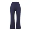Pantalones Acampanados Versátiles de Cintura Alta Adelgazantes de Estilo Europeo y Americano Moda Verano Sexy Ajustados al Cuerpo Pantalones Cortos de Yoga Fitness Pantalones Casuales