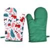 Novo Conjunto de Luvas de Silicone de Natal para Uso Doméstico, Incluindo Rolo de Massa Resistente ao Calor, Espátula, Batedor, Utensílios de Confeitaria e Forno