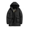 332517 Abrigo de Algodón Invierno Nivel 4 Impermeable Cortavientos Estilo Largo Debajo de la Rodilla Abrigo de Algodón Hombres Mujeres Estilo Pareja Con Capucha Engrosado de Terciopelo