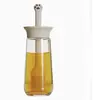 Frasco de Vidro com Pincel de Silicone para Óleo Patinha de Gato 280ml Pincel de Silicone Integrado Resistente a Altas Temperaturas Dispensador de Óleo para Cozinha, Assar, Churrasco