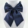 Vestido de Color Sólido con Cuello para Mujer Corbata de Moño Profesional Estilo Universitario Femenino Estilo Coreano Uniforme Estudiantil Moño para Banco Hotel