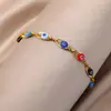 Europa e Estados Unidos cruzados olho do diabo personalidade moda Coringa pulseira nicho simples criativo sorte joia acessórios atacado