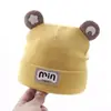 Touca para Bebê para Outono e Inverno, Touca com Proteção para Fontanela de Recém-Nascido, Touca de Tricô Quente de Algodão Puro Fofa para Bebês
