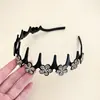 Faixa de Cabeça Flor Ondulada Cravejada de Diamantes para Mulheres 2025 Novo Estilo Fofa de Topo Alto para Lavar o Rosto Não Gruda Antiderrapante
