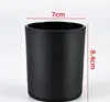 Copo para Vela de Aromaterapia Colorido Blackout Redondo de Vidro Suporte para Vela Copo de Aromaterapia Fosco Doméstico com Tampa Copo Vazio Copo para Vela