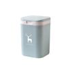 Yimei criativo push-tipo de lixeira de mesa com tampa criativa mini cozinha simples sala de estar escritório balde de armazenamento