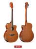 Fábrica Real 40 polegadas Toda Madeira Maciça Borda Colada Violão Violão Folk Violão de Madeira Violão Acústico Tocável