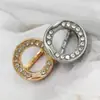 Botones Redondos Pequeños Tachonados con Diamantes Estilo Lujo Ligero, Botones Decorativos Cosidos a Mano para Cárdigan de Punto Estilo Chanel, Botones Metálicos para Camisa