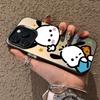Adequado para Iphone16/15Promax Estilo Ins Fofo Divertido 14 Desenho Animado Cão Pacha Huawei Capa de Celular 15