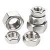 Acero inoxidable 304/201 tuerca hexagonal tornillo hexagonal acero al carbono galvanizado engrosado tuerca Estándar Nacional M3M4M5M6M8