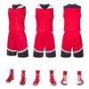 Roupas de basquete infantis no atacado, jersey de basquete com bolso dos dois lados, conjunto de treino masculino, compra em grupo, basquete customizado para adulto