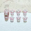 Série de Ano Novo Desenho Animado Acessórios para Unhas Japonês Fofo Brilho Fino 3D Pedras de Strass para Unhas Decorações de Unhas Usáveis Laço