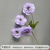 Flores Artificiales Moradas de Boda Elegante Boda Compromiso Banquete Montaje Techo del Salón de Bodas Decoración de Flores Artificiales Escenario Flores Guía de Camino