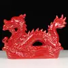 Adornos de Dragón de Cerámica Tang Sancai Hogar Dragón del Zodiaco Dragón Verde Esquina de Suplemento Solución Artesanías Sala de Estar Regalos Adornos de Joyería