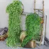 Simulação Golden Bell Willow Wall Hanging Rattan Flower Vine Fake Flower Vine Sala de estar Wall Hanging Wall Plastic Flower Fake Flower Green Plant