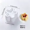 Molde para Bolo Mousse de Renda com Seis Furos Coração Estrela Quadrado Redondo Molde para Bolo de Chocolate Francês Sobremesa