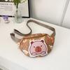 Nuevo bolso de pecho para niños y niñas, elegante monedero con dibujos animados, bolso cruzado informal para exteriores, bolso de hombro para guardería