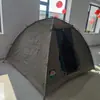 Barraca de Mastro de Aço de Mola de Alta Resistência, Dupla Camada, 2-3 Pessoas, À Prova de Chuva, À Prova de Sol, Acampamento ao Ar Livre, Barraca Anti-Predador