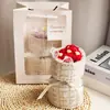 Ramos de Flores Tejidas Transfronterizos, Frutas de Hilo, Flores Artificiales, Regalos de San Valentín, Flores Eternas, Souvenirs para el Hogar del Día de San Valentín Chino