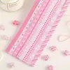 Tiras de Origami Estrela da Sorte Rosa e Pó Qiluo 520 Folhas Estilo Ins Artesanal DIY Presente para Namorada Materiais para Garrafa dos Desejos