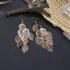 Aretes de Hojas Huecas Multicapa Sencillos de Moda OL Europea y Americana Superventas de Wish