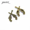 YuenZ Accesorios para joyería DIY Colgante de aleación de pistola Colgante pequeño de aleación vintage M28