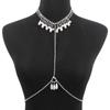 C0276 Cadena de cintura elegante con garra para mujer, sencilla y sexy, estilo transfronterizo europeo y americano, con perlas rojas de Internet