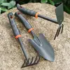 Pá grande de jardinagem, ferramenta para cavar terra para uso doméstico, adequada para plantar flores, vegetais e suculentas, inclui pá de ferro, enxadão, enxada e conjunto para revolver a terra