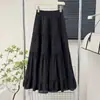 Falda Jacquard Bordada Estilo Francés de Cintura Alta, Nuevo Estilo Verano 2026, Elegante Corte Holgado, Versátil, Adelgazante, Falda Larga Acampanada
