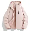 Popular Casual Outono e Inverno Três em Um Forro Destacável Jaqueta de Casal para Homens e Mulheres Solta Esportiva Exterior Quente