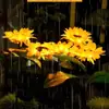 Fabricante de Luzes Decorativas Solares à Prova d'Água para Jardim, Parque, Villa e Gramado - Flor de Girassol Simulada