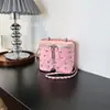 Bolsa de corrente estilo Chanel com padrão de losangos para mulheres 2026 nova tendência moda outono bolsa quadrada pequena versátil bolsa transversal tipo caixa