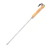 Set de Asador Grande de Mango de Madera del Fabricante Set de 16 Piezas Pala, Tenedor, Cuchillo, Cepillo, Set de Asador Portátil Estilo Camping al Aire Libre