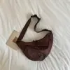 Bolsa de lona com estampa de leopardo estilo coreano para mulheres, nova moda outono 2026, bolsa de ombro simples, bolsa transversal estilosa para o dia a dia