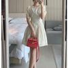 23123 Da Ai Mei Yi Yuan 2026 Nuevo Estilo Verano Vestido de Manga Abullonada Estilo Francés Gentil Vestido para Mujer