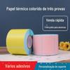 Papel térmico à prova de cor três vezes 60x 40 papel de etiqueta impressão Vermelho Laranja Amarelo Verde Azul Laranja roxo cor de pele de vaca adesivo